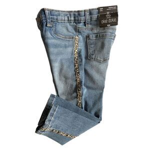 Okie Dokie With Animal Stripe Jeans Size 18 Months